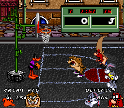 Looney Tunes Basketball screenshot 2 for Super Nintendo